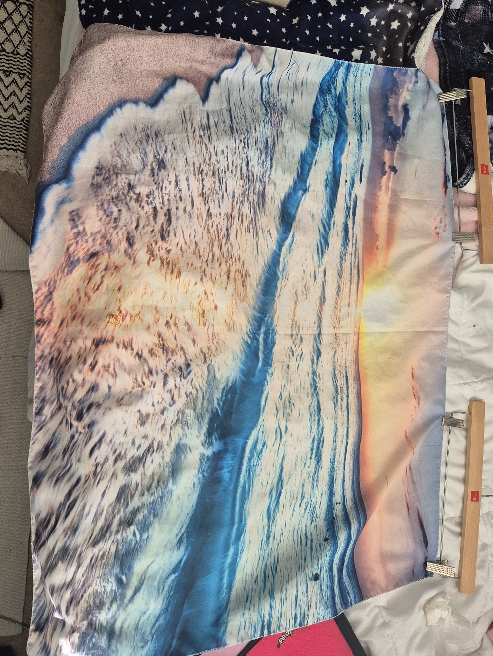 Sunset Beach Print Tapestry